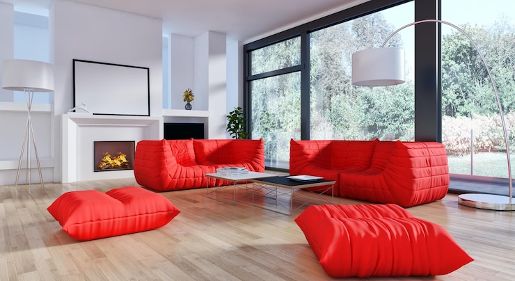 Zdjęcie nowoczesne jasne wnętrza ilustracja renderingu 3d