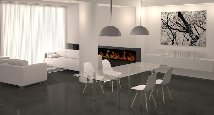 Zdjęcie nowoczesne jasne wnętrza ilustracja renderowania 3d