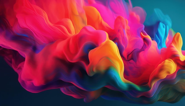 Nowoczesne kolorowe tło przepływu i farby Kolor fali Ciecz postaci Projekt abstrakcyjny