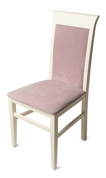 Nowoczesne krzesło na białym tle