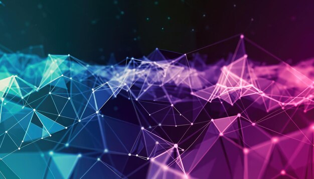 Nowoczesne tło technologii danych 3D z projektem splotu