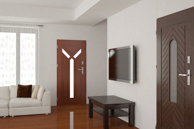 Nowoczesne wnętrza ilustracji 3D