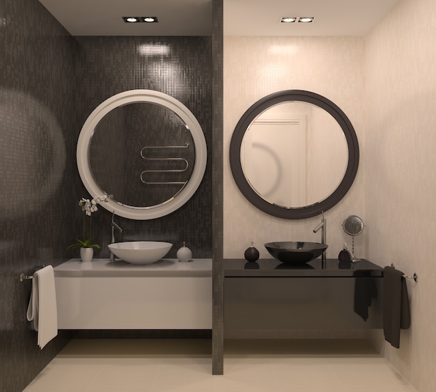 nowoczesne wnętrze łazienki