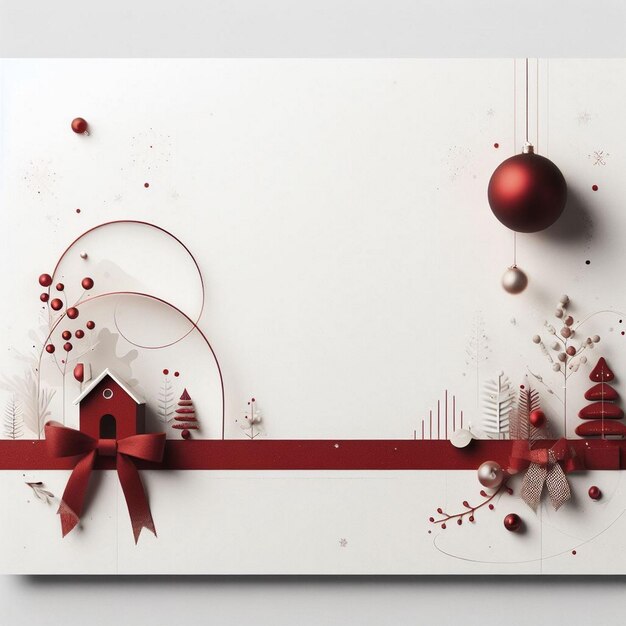 Zdjęcie nowoczesny projekt kartek świątecznych minimalistyczny projekt kartek bożego narodzenia piękny projekt kart bożego narodzenie