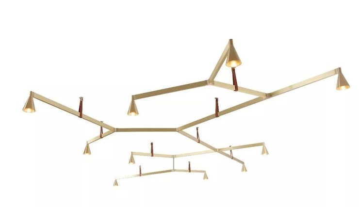 Zdjęcie nowoczesny żyrandol geometryczny