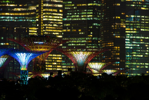 Nowożytny budynek w Marina zatoce, Singapur miasto