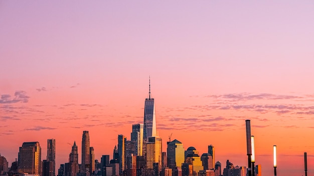 Nowy Jork podczas zachodu słońca
