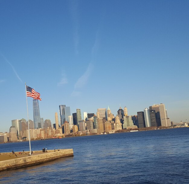 Zdjęcie nowy jork widziany z liberty island