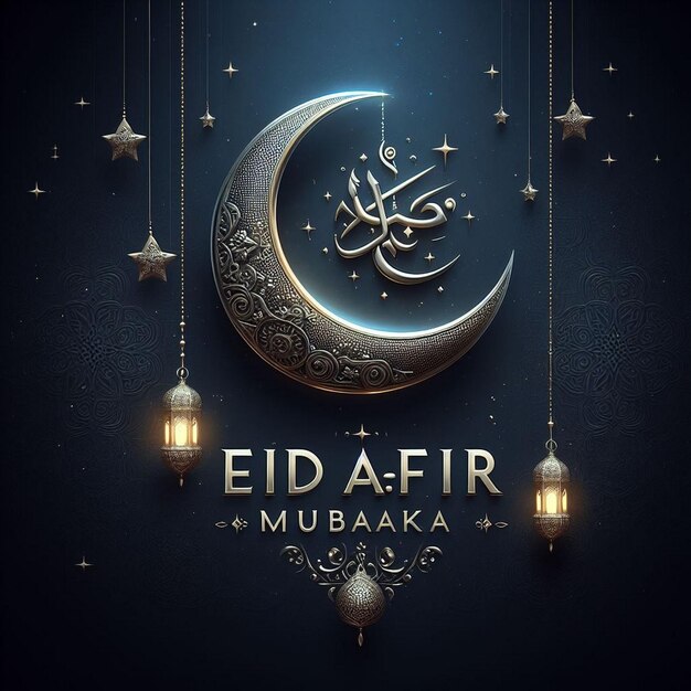 Nowy styl kart projektowania Eid al Fitr Mubarak temat ramadan Eid Mubarak