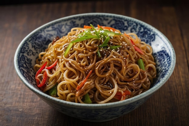 Nudle Yakisoba japońskie jedzenie