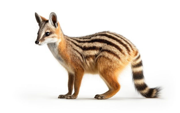 Numbat na białym tle