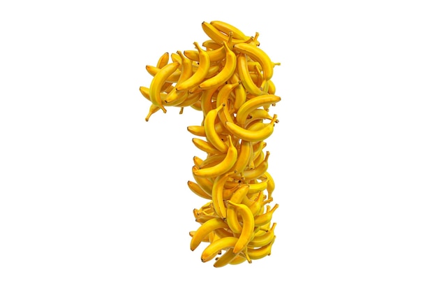 Numer 1 z renderowania bananów 3D