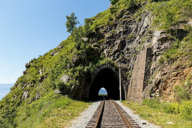 Numer tunelu kolejowego Circumbaikal na kolejce malajskiej upornaja guba