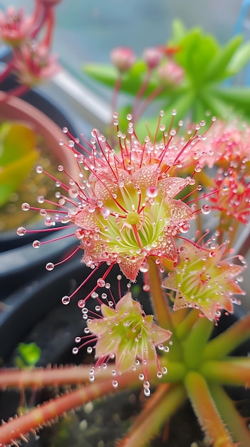 Obca flora, która reaguje na ludzkie emocje, kwitnie w obecności radości i więdnie w smutku, botaniczna tajemnica.