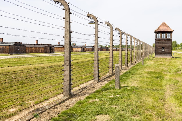 Obóz koncentracyjny Auschwitz-Birkenau. Pomnik Holokaustu. Oświęcim, Polska