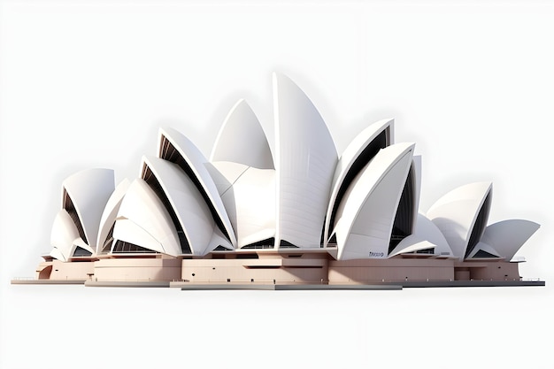 obraz akwarelowy Sydney Opera House znajduje się w Sydney generowany przez Ai
