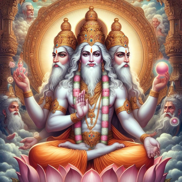Obraz boga Brahmy