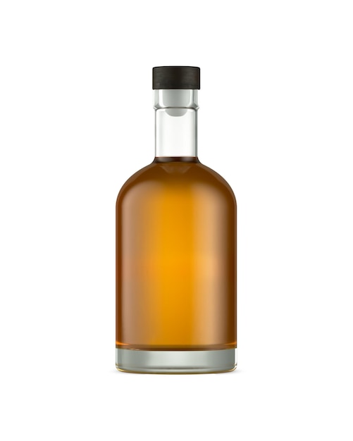 Obraz butelki whisky odizolowanej na białym tle