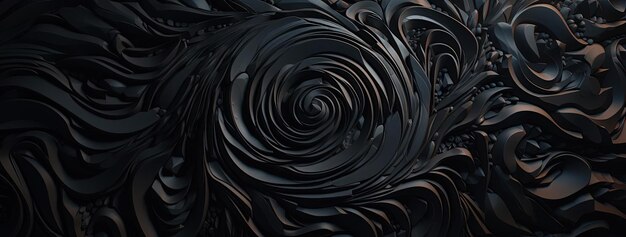 obraz czarnego wzoru tekstury w stylu speedpainting