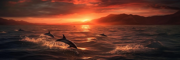 Obraz delfina w oceanie
