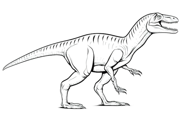 Obraz Dinozaura Trex Dla Dzieci Do Malowania