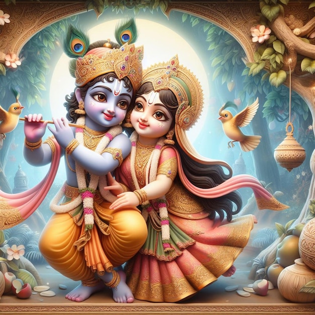 Obraz dziecka Radha Krishna