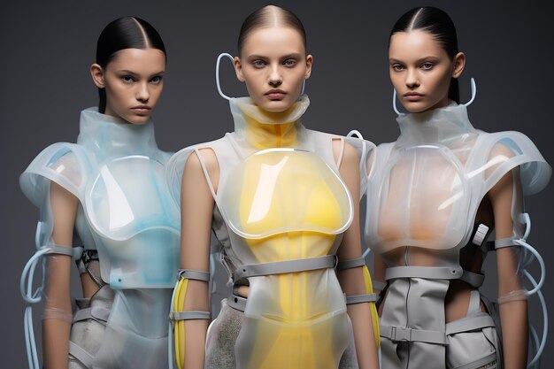 Zdjęcie obraz futurystycznych trendów mody