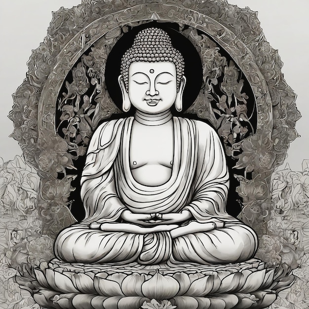 Zdjęcie obraz gautama buddy