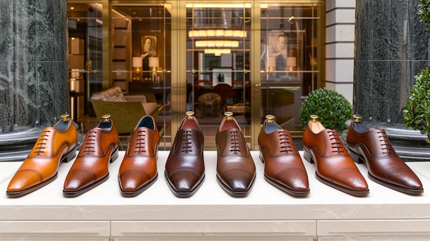 Zdjęcie obraz klasycznych i formalnych butów męskich podkreślających ponadczasowy styl