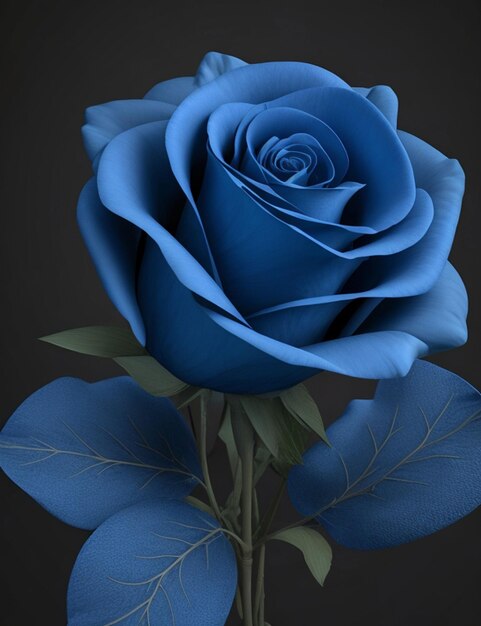 Obraz koncepcji przyrody Blue Rose