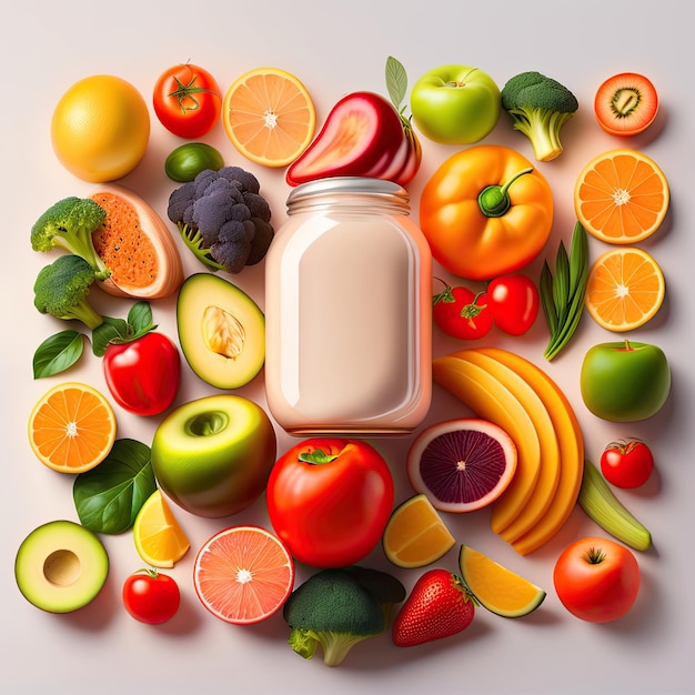 Obraz koncepcji zdrowej żywności