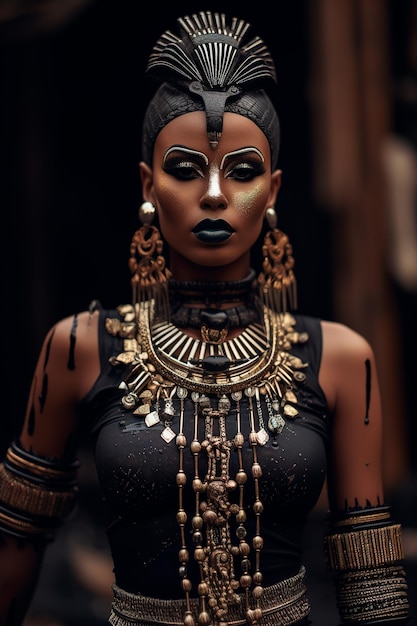 obraz królowej egiptu