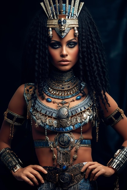 obraz królowej egiptu