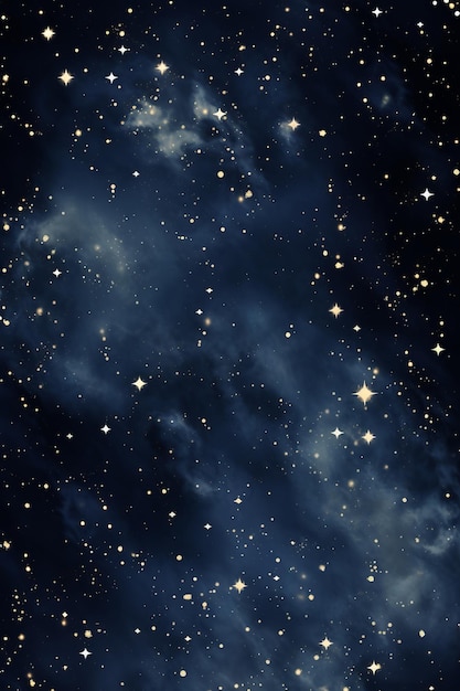 obraz nocnego nieba z gwiazdami