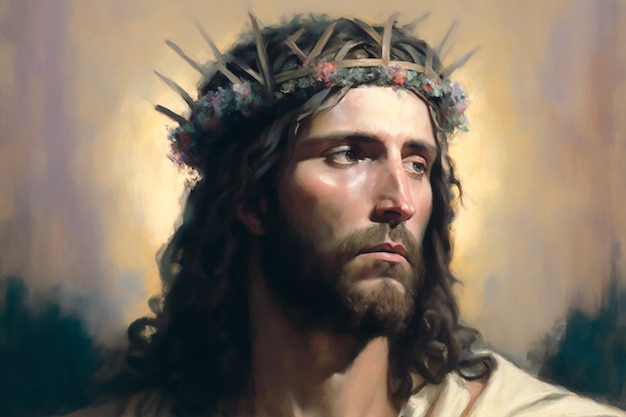 Zdjęcie obraz olejny jezusa chrystusa