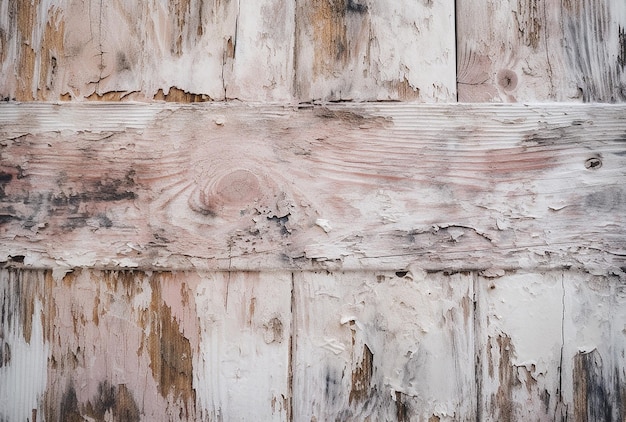 Obraz przedstawiający drewnianą deskę z łuszczącą się farbą i napisem „sztuka”.