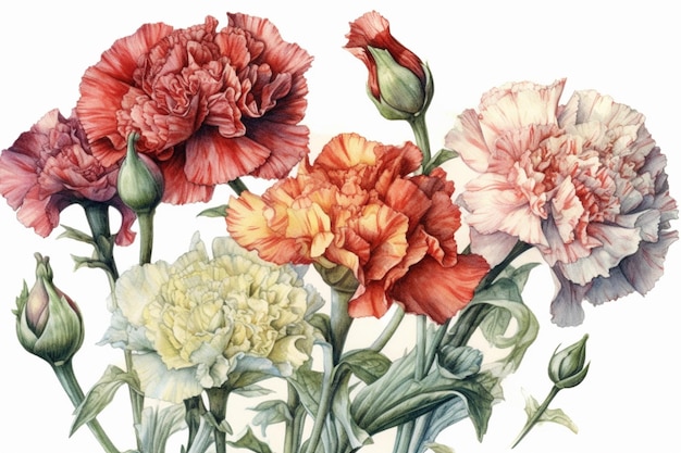 Obraz przedstawiający kwiaty z napisem „kwiat roku”.