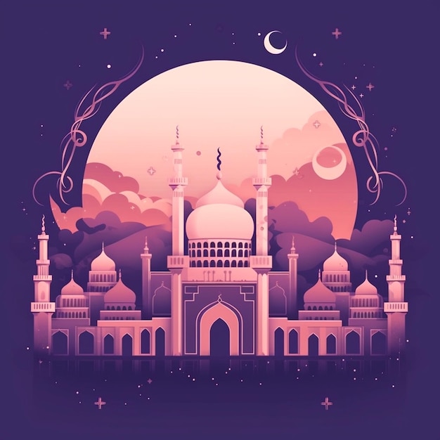 obraz przedstawiający meczet