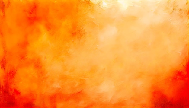 Obraz przedstawiający żółto-pomarańczowe tło z białym obrysem chmury.