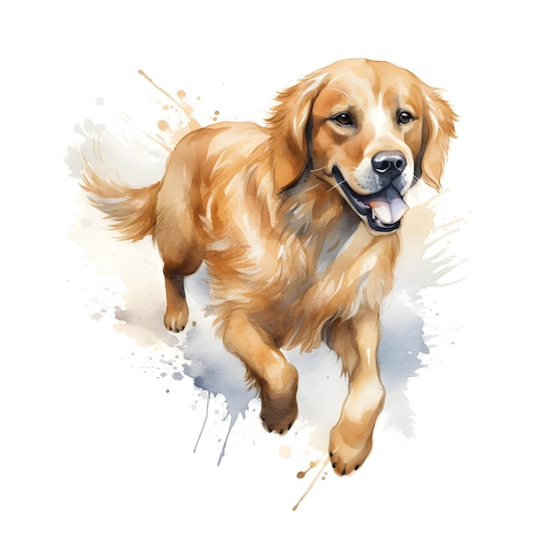 Obraz psa golden retriever.