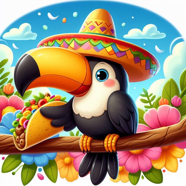 Zdjęcie obraz taco toucan