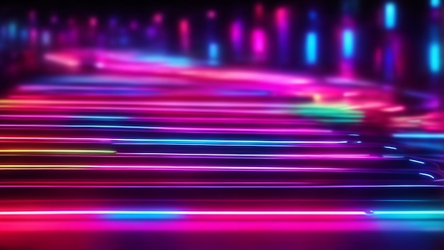 Obraz tła światła neonowego na ulotkę imprezową