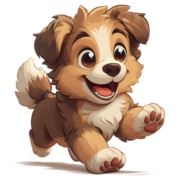 Obraz wektorowy Cute Snuggle Paws the Puppy Clipart