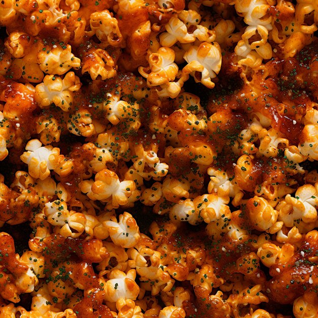 Zdjęcie obraz wysokiej rozdzielczości spicy popcorn