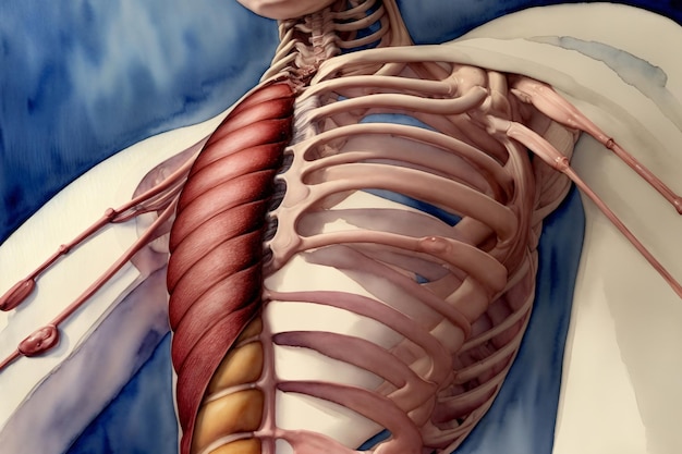 Obraz z tyłu ludzkiego ciała