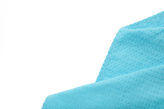 Obrus w kratkę na białym tle Dekoracyjna niebieska bawełniana serwetka