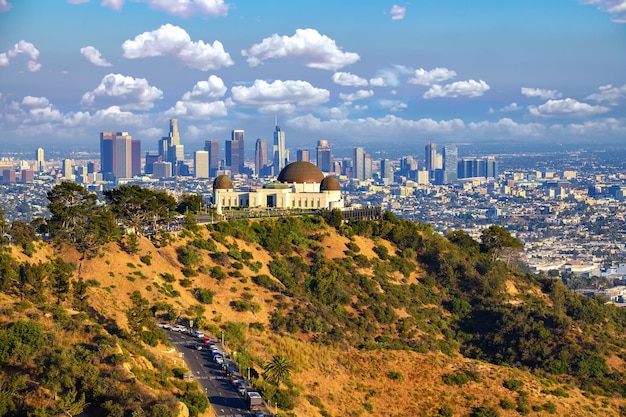 Obserwatorium Griffith i panoramę Los Angeles