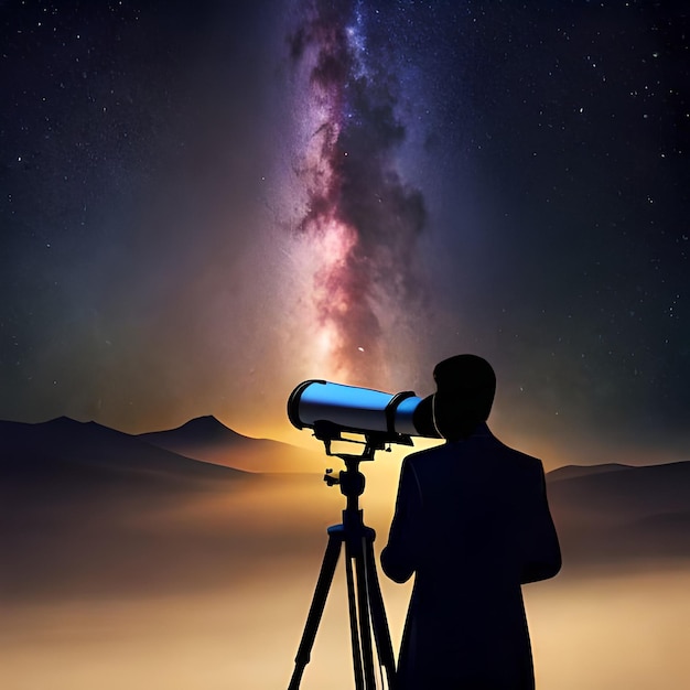 Obserwowanie całego świata przez teleskop