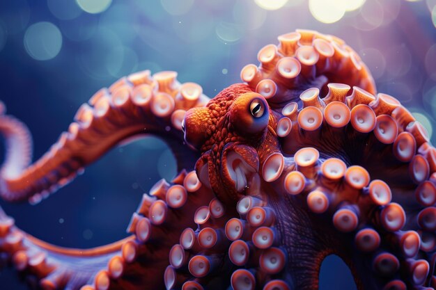 Octopus Tentacles Octopus w świetle tylnym Octopus Octopus octopus Octupus