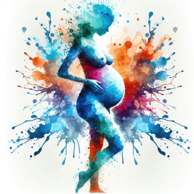 Zdjęcie oczekiwanie życia splashy portrety kobiet w ciąży